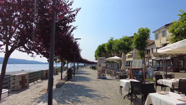 Arona, Italy | Tour along the shores of Lake Maggiore, June 2021 Travel destination 4k - UHD 60fps смотреть онлайн