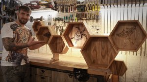 Моя первая столярная работа, полка из ясеня.