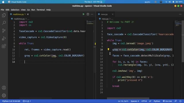 OpenCV Part 3 - Realtime face regognition смотреть онлайн
