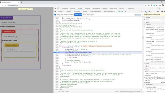 Change Detection OnPush (CheckOnce) behavior when components are projected via ng-content смотреть онлайн