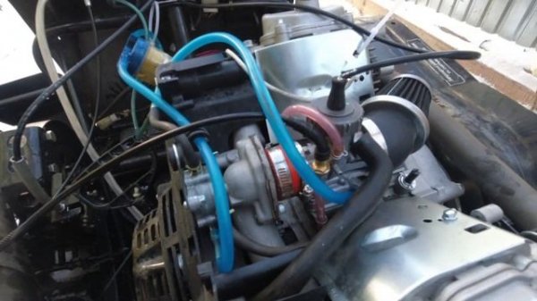 Первый запуск Лифан 24 с карбюратором PWK 26