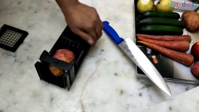 Fruit Salad, Potato Fries, Fruit Chaat Cutter in Pakistan | Perfect Vegetable Dicer Carrot Slicer смотреть онлайн