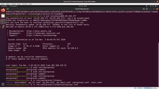 Configurando SSH para acesso ao PostgreSQL смотреть онлайн
