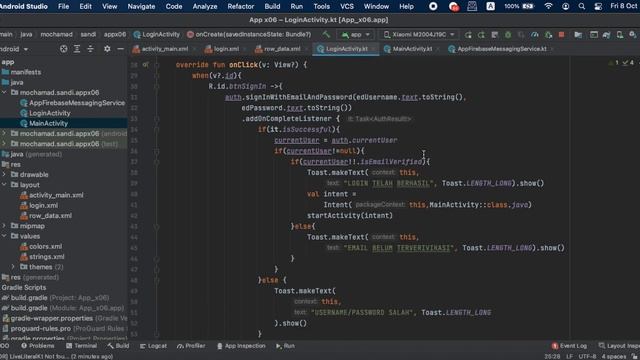 Firebase Messaging Service - Android Studio смотреть онлайн