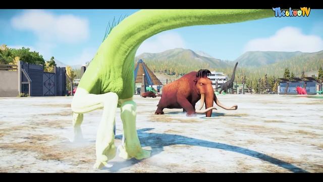 (?Jurassic World Evolution 2⚡)Superman Mosasaurus,Leedsichthys Dinosaurs Fight смотреть онлайн