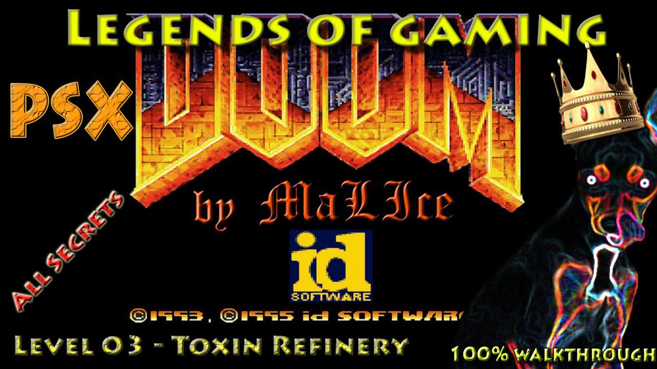 PSX Doom (GZDoom) 100% Walkthrough - Map 03 Toxin Refinery смотреть онлайн
