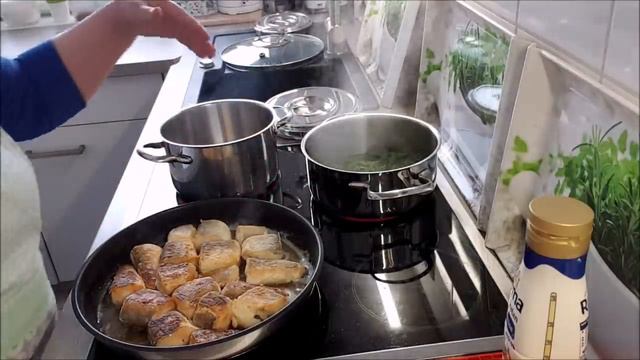 Рыба!Рис !Шпинат!Горошек!На Чистый четверг!Домашняя еда Кухня Рецепты смотреть онлайн