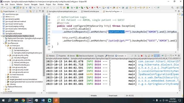 EP-13c Spring Boot Security Example: httpBasic смотреть онлайн