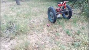 постройка косилки из бензопилы урал! ч-4я