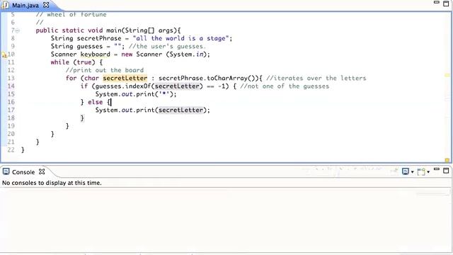 Java Programming Example: Wheel of Fortune: A Tutorial смотреть онлайн