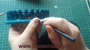 Вязание снуда на станке ЛУМ: подробный видео урок