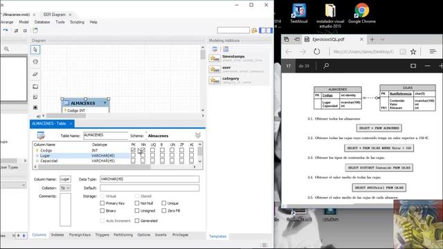 Crear diagrama Entidad Relación en MySQL WorkBench 6.3 смотреть онлайн