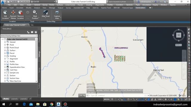 CIVIL3D - CARA MENGAKTIFKAN MAP GEOLOCATION смотреть онлайн