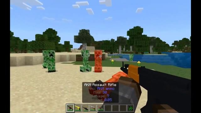 Modern Gun 3D Addon for Minecraft PE Minecraft Bedrock 1 смотреть онлайн
