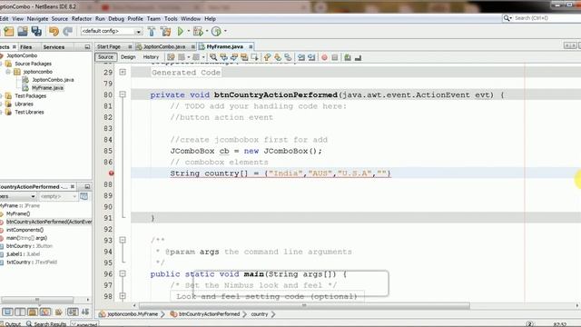 How to add Jcombobox in JOptionPane Confirm Dialog Box java swing смотреть онлайн