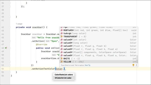 Implement Snackbar in Android Studio смотреть онлайн