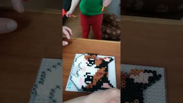 Мозаика из термопластика или термомозаика. Как сделать кошечку. Часть 2. смотреть онлайн