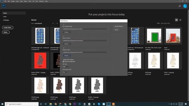 Create Phone Case Mockups In Bulk Photoshop Automation | Bulk Mockup | Iphone Case | Android Case |