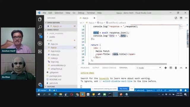Bootcamp 2020 (English) Get Data in JavaScript and React by Zia Khan and Team смотреть онлайн