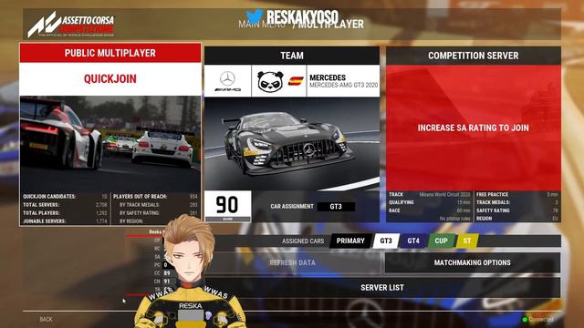 GT3 Sprint Races @ Imola【Assetto Corsa Competizione】【EN VTuber】 смотреть онлайн