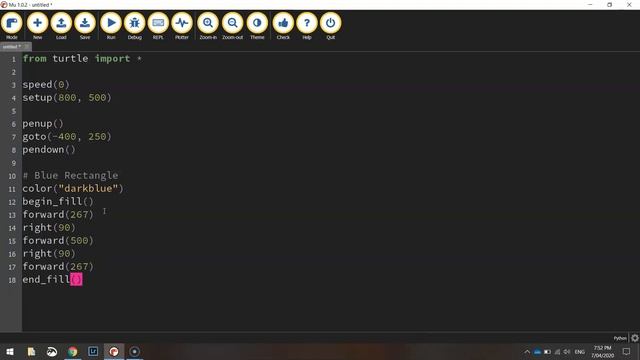Python Turtle - Code the French Flag Tutorial смотреть онлайн