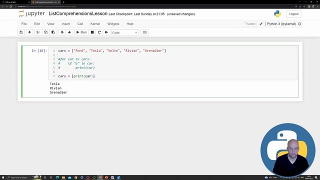 Python List Comprehension смотреть онлайн