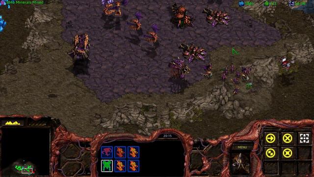 Starcraft: Brood War Remastered Zerg Campaign Mission 3: The Kel-Morian Combine смотреть онлайн