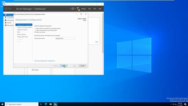 Windows Server 2022 Active Directory Domain Controller Configuration смотреть онлайн