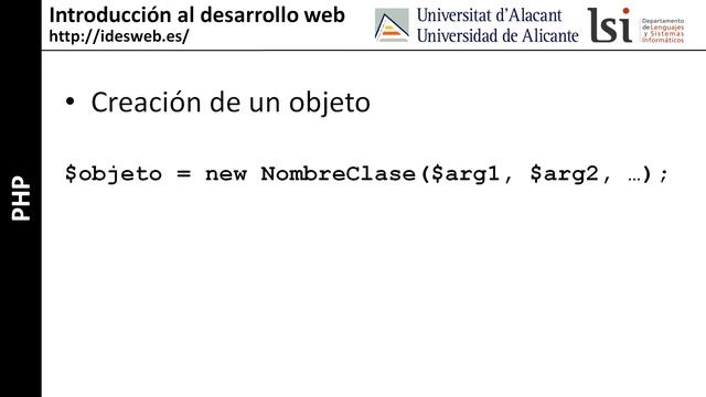 PHP: orientación a objetos (PHP5) смотреть онлайн