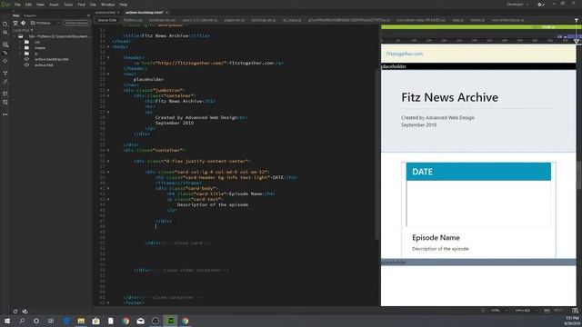 fitzNewsArchive Bootstrap смотреть онлайн