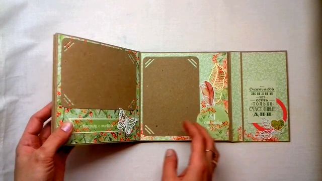 Скрапбукинг. Видеообзор мини-альбома смотреть онлайн