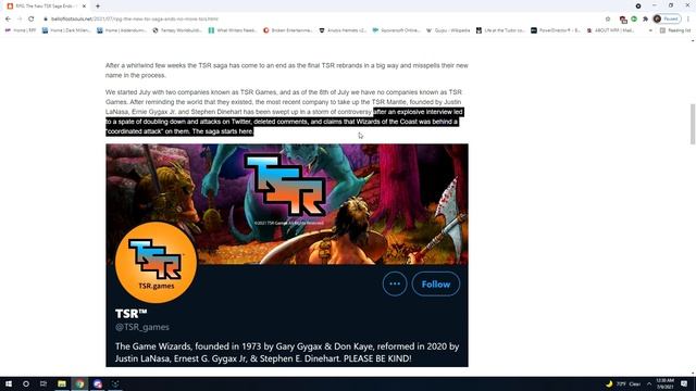 TSR Games- Self Inflicted Dumpster Fire Destroys Company смотреть онлайн