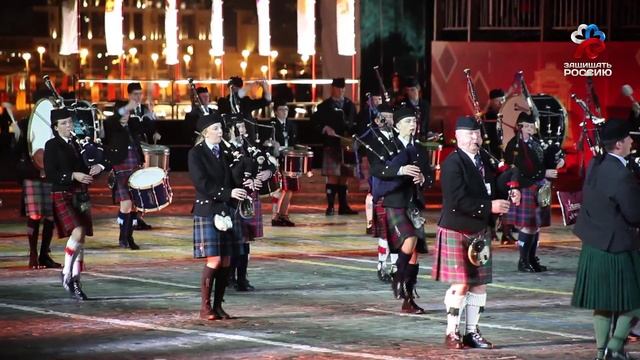 Шотландцы на Международном военно-музыкальном фестивале "Спасская башня". смотреть онлайн