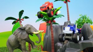 Вспыш и чудо машинки Вспыш и Крушила в джунглях