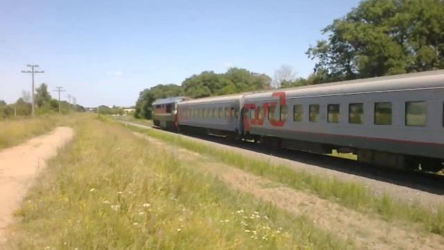 ТЭП70-0212 с поездом №020Ш Одесса-Санкт-Петербург. смотреть онлайн