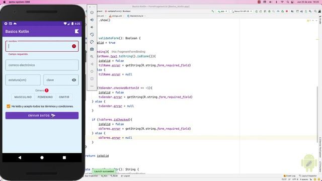 #11 Formularios Android: Validar selección de un CheckBox desde Kotlin. Haz tus casillas requeridas смотреть онлайн