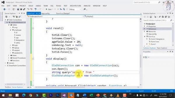 CRUD Operation Using C# & MS Access | Insert | Delete | Update | Select | Tutorial Hindi By Arvind