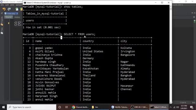 SELECT Query - MySQL Tutorial For Beginners смотреть онлайн