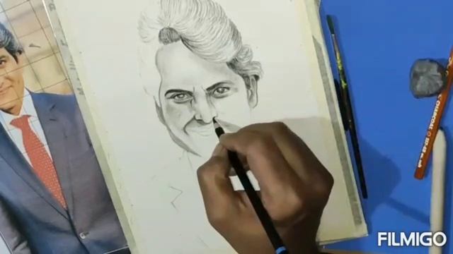 Sketch of Sudhir Choudhary. Editor in chief Zee news смотреть онлайн