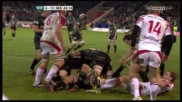 Northampton Saints v Ulster HEC 07/12/2012 смотреть онлайн
