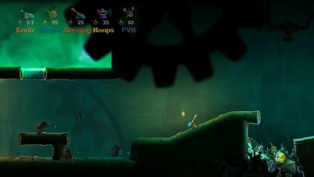 Rescue Emma & Elevator Ambush (20,000 Lums Under the Sea) - Rayman Legends #19 (5 Player) смотреть онлайн