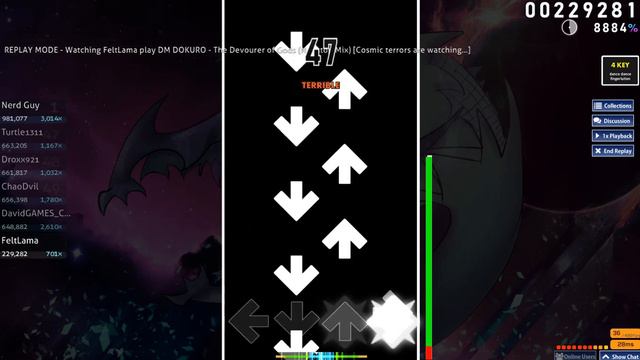 Terraria Calamity THE DEVOURER OF GODS NONSTOP MIX!! - osu!mania смотреть онлайн