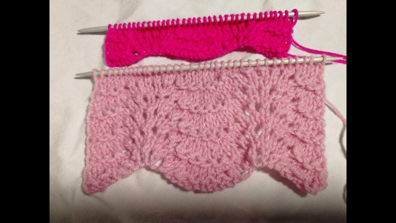 Волнистый ажурный узор.  Рекомендую!