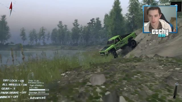 JEEP COMANCHE 4x4 MUDDING, HILL CLIMBING, & OFF-ROADING! (SpinTires Mods) смотреть онлайн
