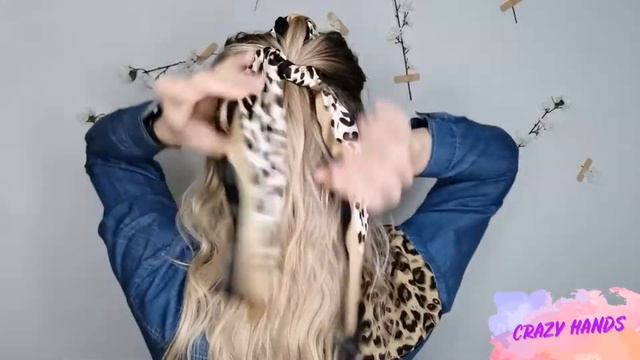 Видео. Прическа коса без плетения с платочком смотреть онлайн