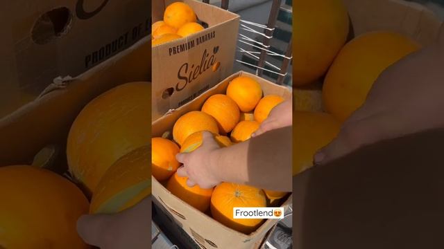 Дыня Колхозница ? Сочная и сладкая 1кг-110₽ Узбекские #shorts смотреть онлайн