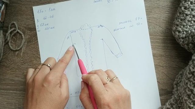#кардиганСпицами Обзор готовой работы. Кардиган из толстой пряжи. смотреть онлайн