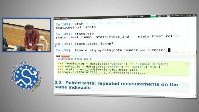 Statistics in Python | EuroSciPy 2015 | Gaël Varoquaux смотреть онлайн
