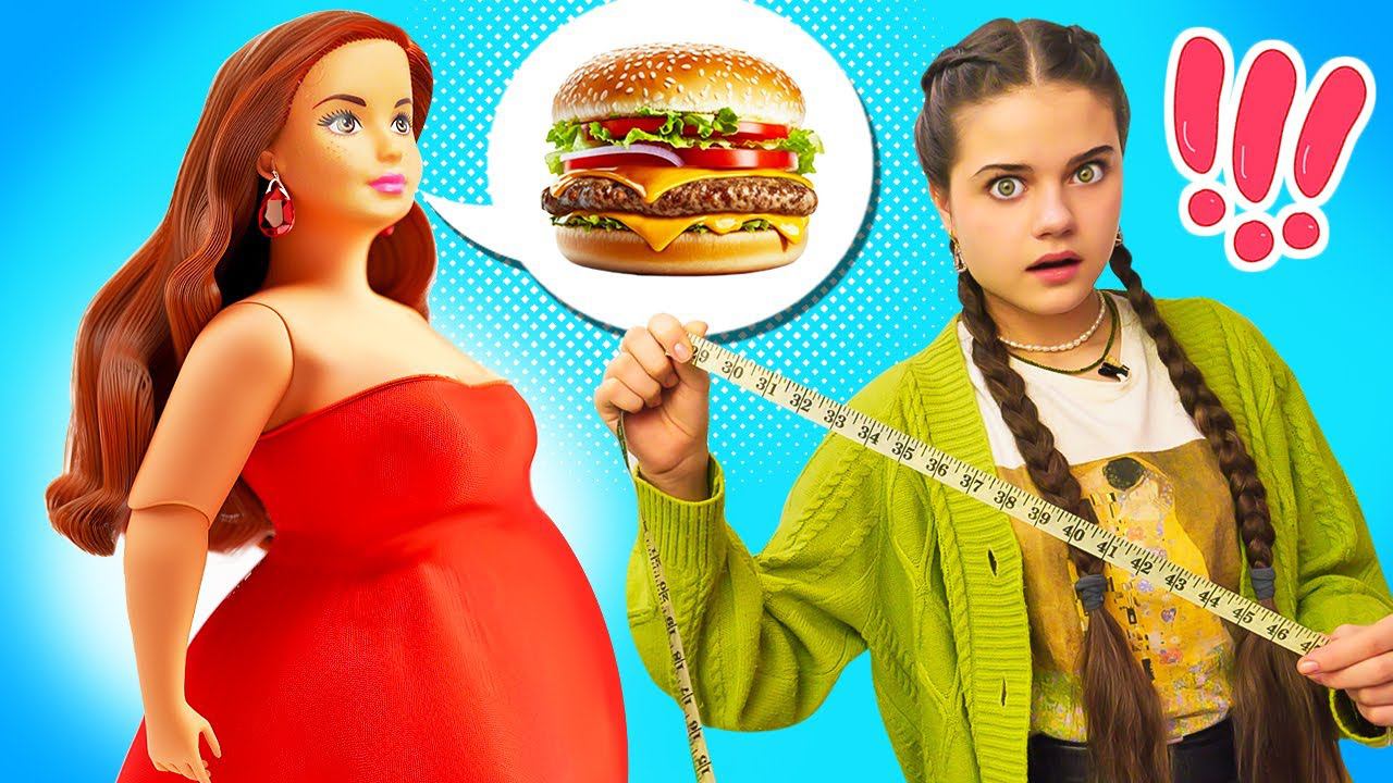 Кукла хочет похудеть и идет в спа салон! Видео для девочек про игры в куклы Барби. Салон красоты смотреть онлайн