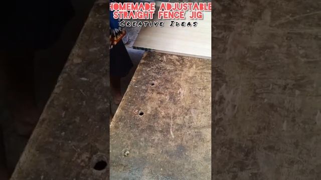 Homemade Adjustable Straight Fence Jig, Creative Ideas